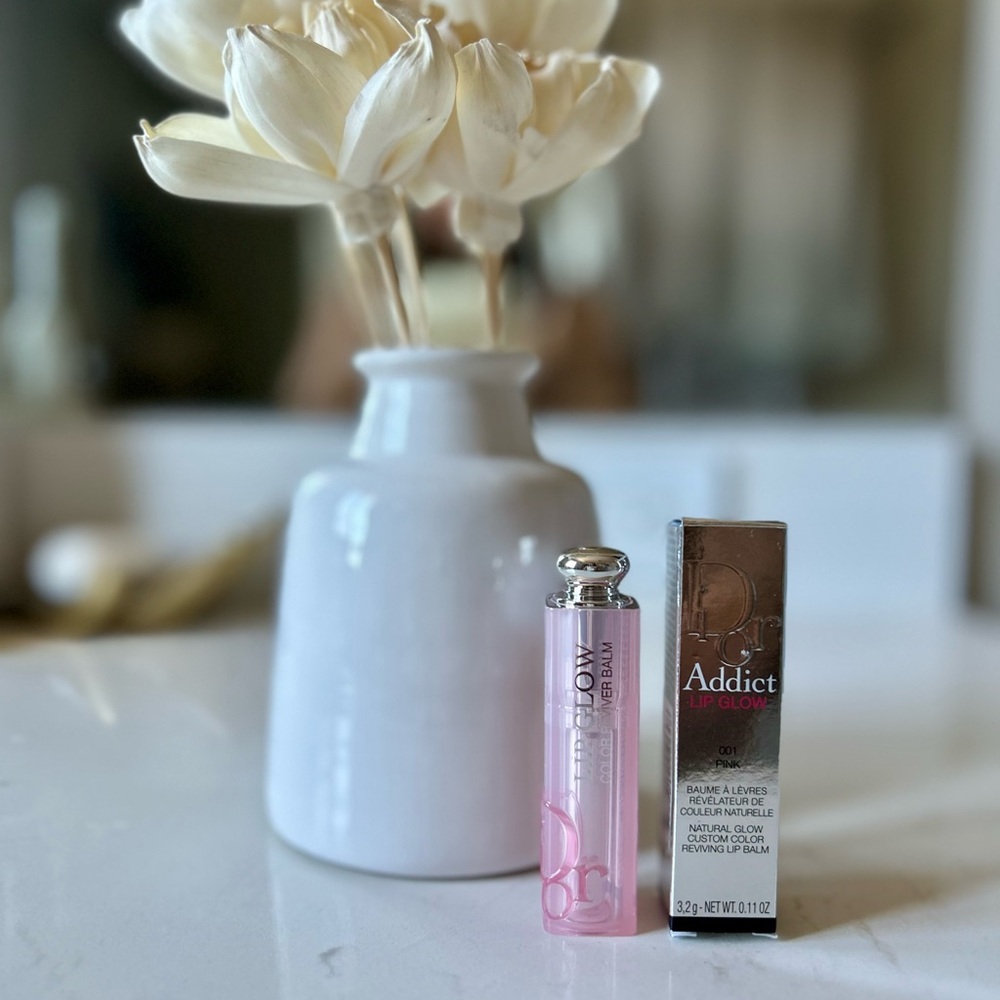 New In Box Dior Addict Lip Glow in Pink #001 0.11oz 3.2g